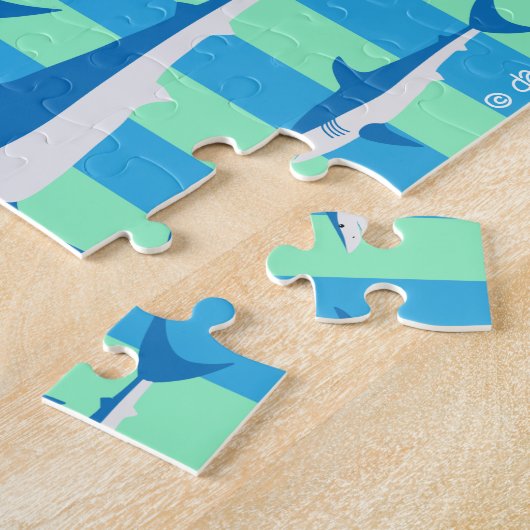 LES REQUINS ! Puzzle 11x14 (Côté)