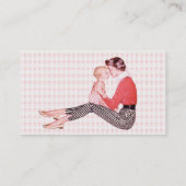 Les rétros années 1950 maman et carte de contact (Dos)