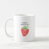 Les rêves de fraises se réalisent - Café Mug (Gauche)