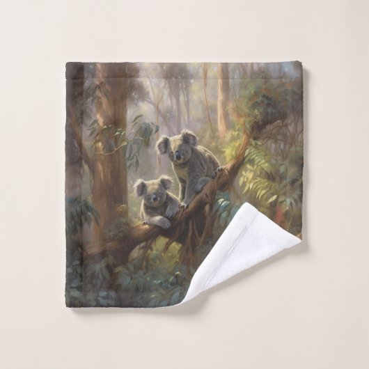 Les rêves de la forêt de Koala (Gant de toilette)