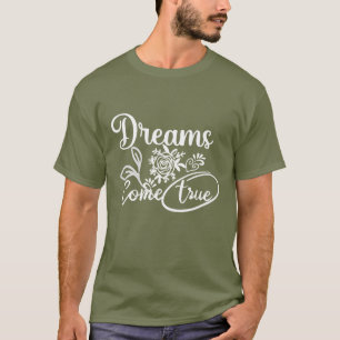Les rêves deviennent de véritables T-shirt de typo