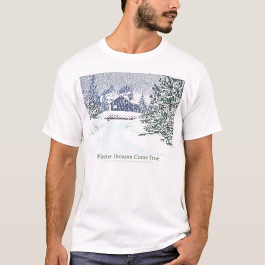 Les rêves d'hiver viennent T-shirts vrai (Devant)