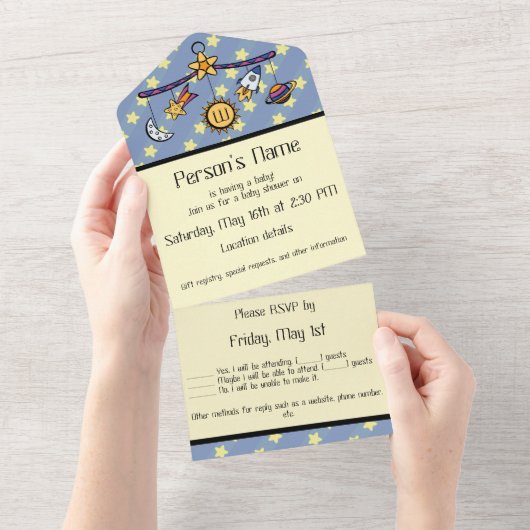 Les rêves d'une invitation tout-en-un Space Mobile (Déchirure)