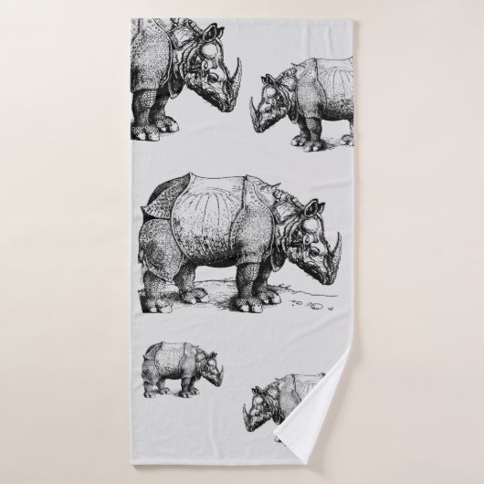 Les rhinocéros (Serviette de bain)