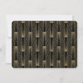 Les Roaring 20s Gatsby Art Déco Save The Date (Dos)