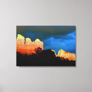 Les roches rouges de Sedona ont enveloppé la toile