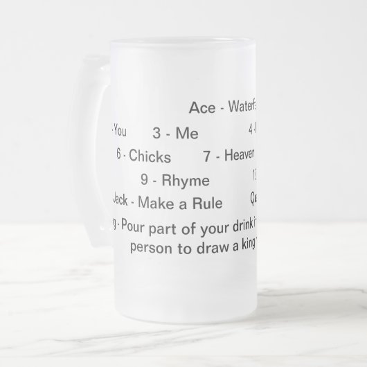 Les Rois Drinking Game Mug (Devant gauche)
