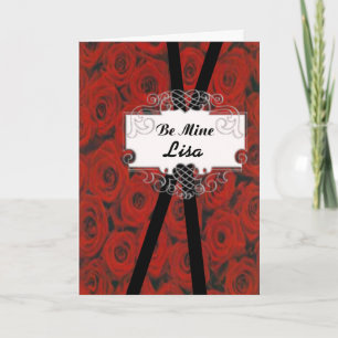 Les roses personnalisent la carte Saint-Valentin