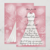 Les roses rougissent invitation de Fête de la (Devant / Derrière)