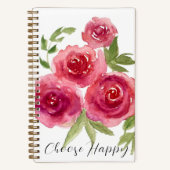 Les roses sont des Carnets à spirale rouge (5,5 x (Recto)