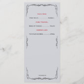 Les roses sont Red Musical Considérant Programme (Dos)