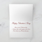 Les roses sont rouges Valentines carte de jour (Intérieur)