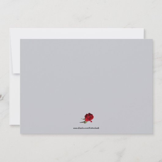 Les roses sont une invitation rouge (Dos)