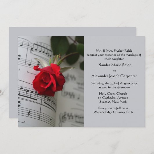 Les roses sont une invitation rouge (Devant / Derrière)