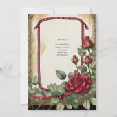 LES ROSES TARTAINS TRAITENT DES INVITATIONS DE CÉR (Dos)