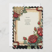 LES ROSES TARTAINS TRAITENT DES INVITATIONS DE CÉR (Dos)