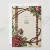 LES ROSES TARTAINS TRAITENT DES INVITATIONS DE CÉR (Dos)