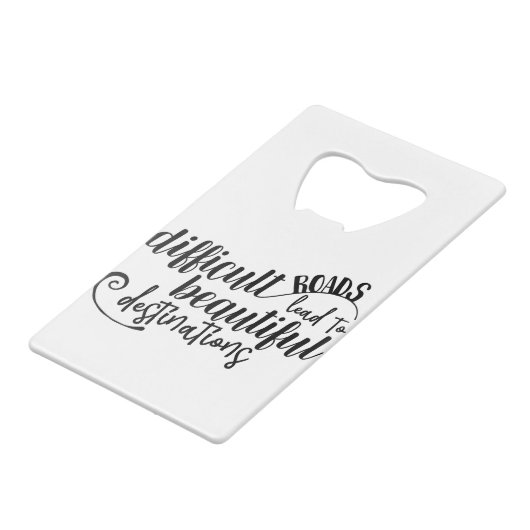 Les routes difficiles mènent à de belles (Devant Angle)