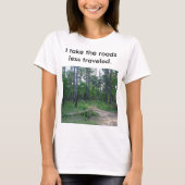 Les routes moins voyagé T-shirt femme (Devant)