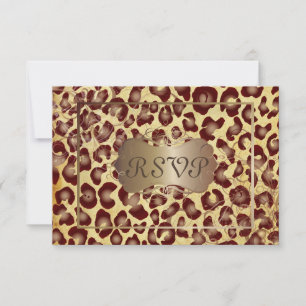 Les RSVP Leopard vintages nécessitent des invitati