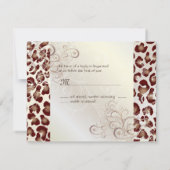 Les RSVP Leopard vintages nécessitent des invitati (Dos)