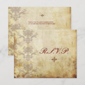 Les RSVP vintages nécessitent des invitations de m (Devant / Derrière)