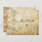 Les RSVP vintages nécessitent des invitations de m (Devant / Derrière)