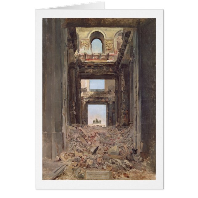 Les ruines du Tuileries, 1871 (Devant)