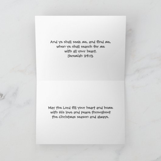 Les Sages Le Cherchent Encore - Carte De Noël (Intérieur)