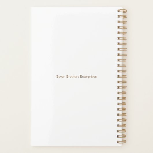 Les Sept Frères d'Elko Planner (Dos)