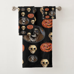 Les serviettes de bain fixent l'Halloween