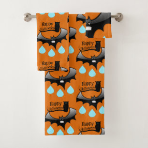 Les serviettes de bain fixent l'Halloween