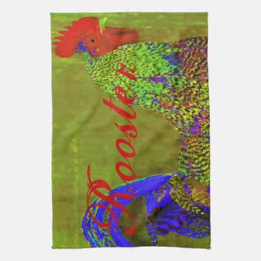 Les serviettes de coq ont placé du bleu de cobalt (Vertical)