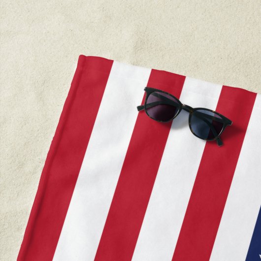 Les serviettes de plage de drapeau américain ou (En situation)