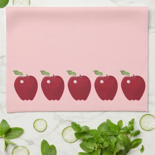 Les serviettes Lined up de Red Apple (Plié)