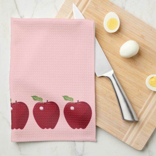 Les serviettes Lined up de Red Apple (Quart Plié)