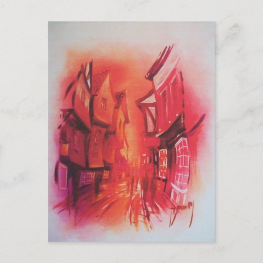 Les Shambles dans la carte postale de York (Devant)