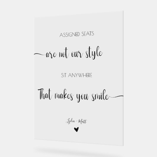 Les Sièges mariages Assignés Ne Sont Pas Notre Sty (Angle)