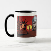 Les singes ordonne la tasse du monde (Gauche)