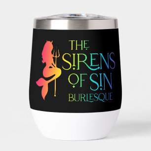 Les sirènes de la Coupe Sin Rainbow Logo Isolée