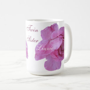 Les soeurs jumelles Gemini tasse rose rose chaud p