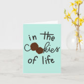 "Les soeurs sont les puces au chocolat" carte d'an (Fleur jaune)