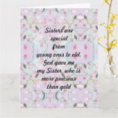 Les sœurs sont une carte spéciale (Fleur jaune)