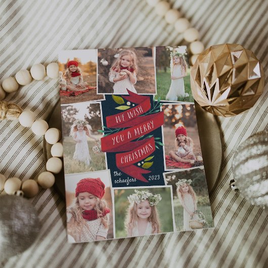 Les soirées festives | Carte de collage photo de v