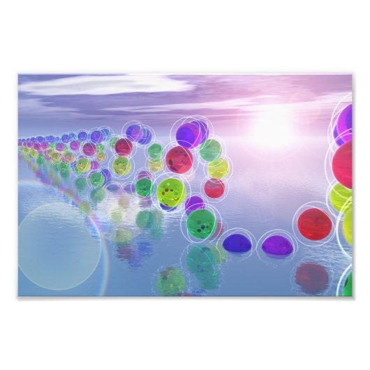 Les soleils dans leurs cours Photo Print (Devant)