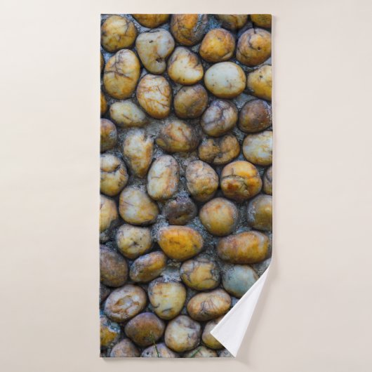 Les sols en pierre de galets, texturesabstra arriè (Serviette de bain)
