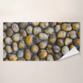 Les sols en pierre de galets, texturesabstra arriè (Serviette de bain)
