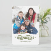Les souhaits chauds | Carte photo de vacances (Debout devant)