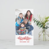 Les souhaits chauds | Carte photo de vacances (Debout devant)