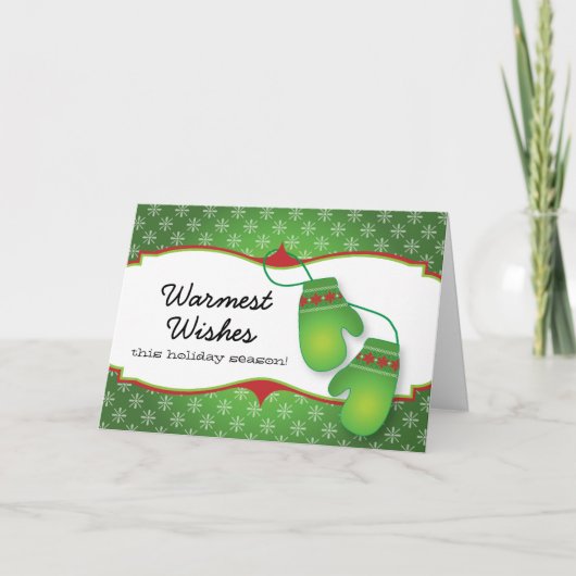 Les souhaits les plus chauds avec la carte de Noël (Devant)